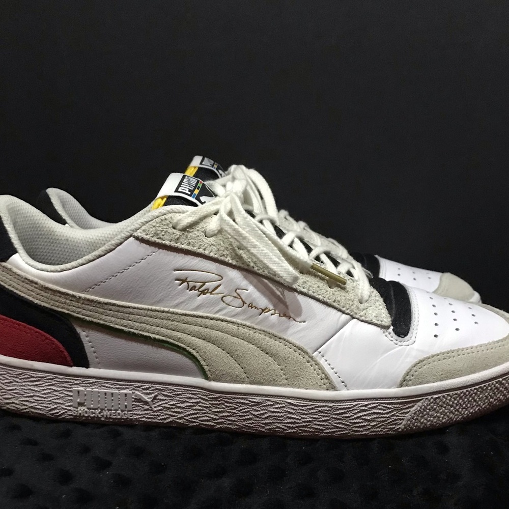 (18)PUMA Men’s Ralph Sampson Leather Sneakers